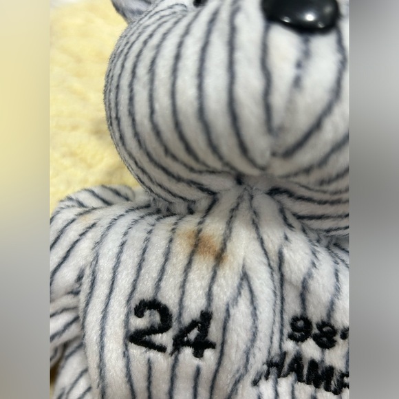 Set of 3 Bamm Beano's Bears 1998 Striped White - Picture 6 of 13